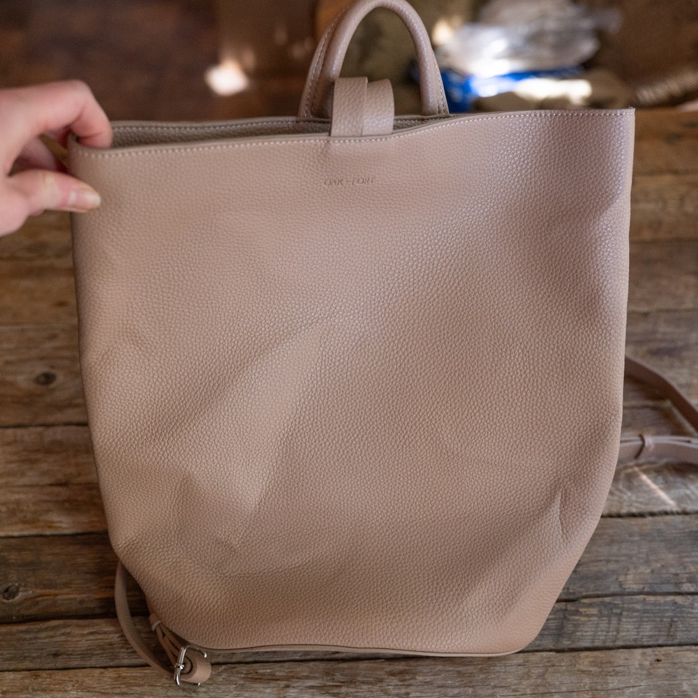 OAK + FORT vegan leather backpack